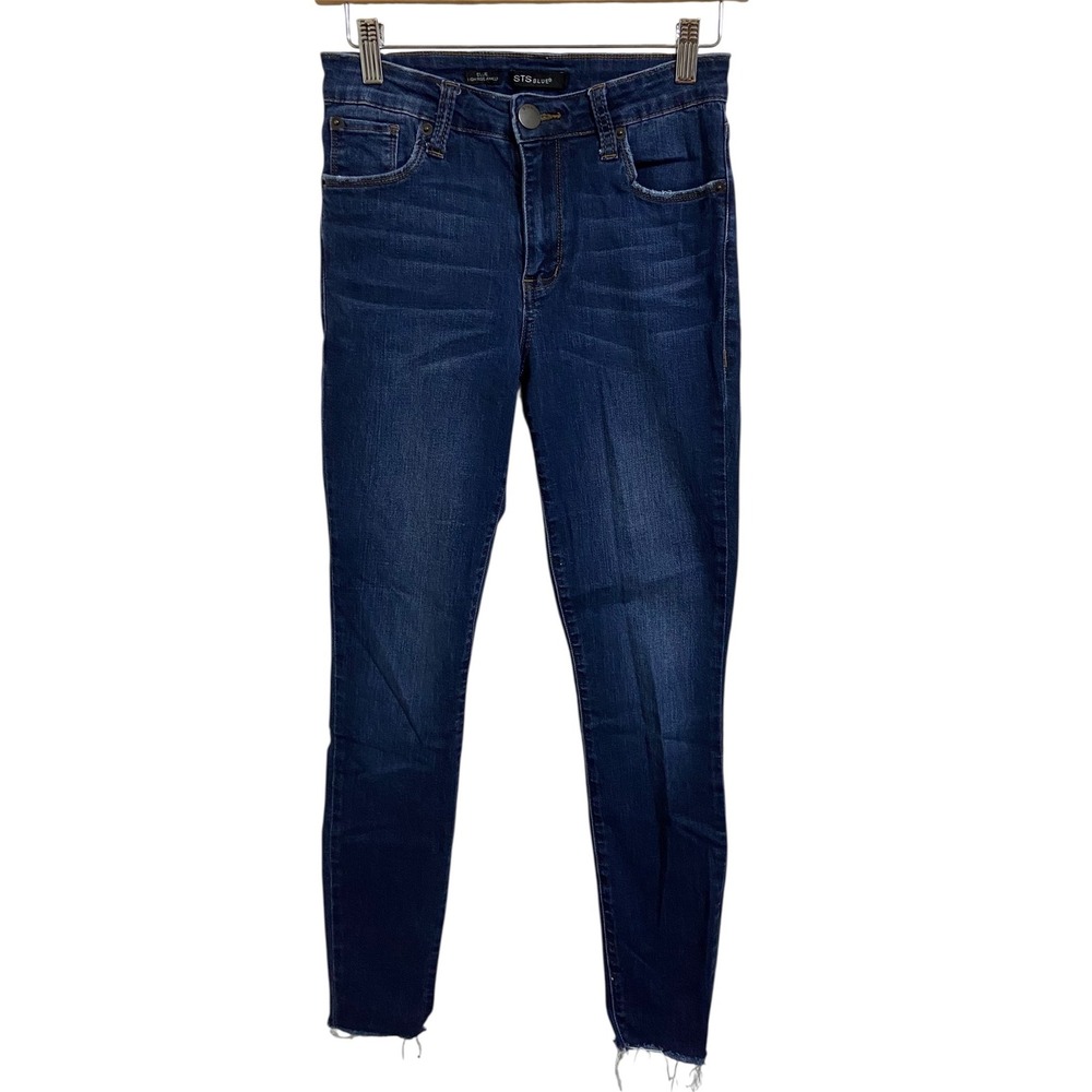 STS Blue Women's Ellie High Rise Ankle Dark Wash Denim Skinny Jeans Size 26